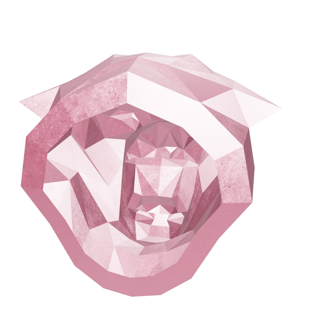 Sculpture Tête de Tigre Design Géométrique Abstrait