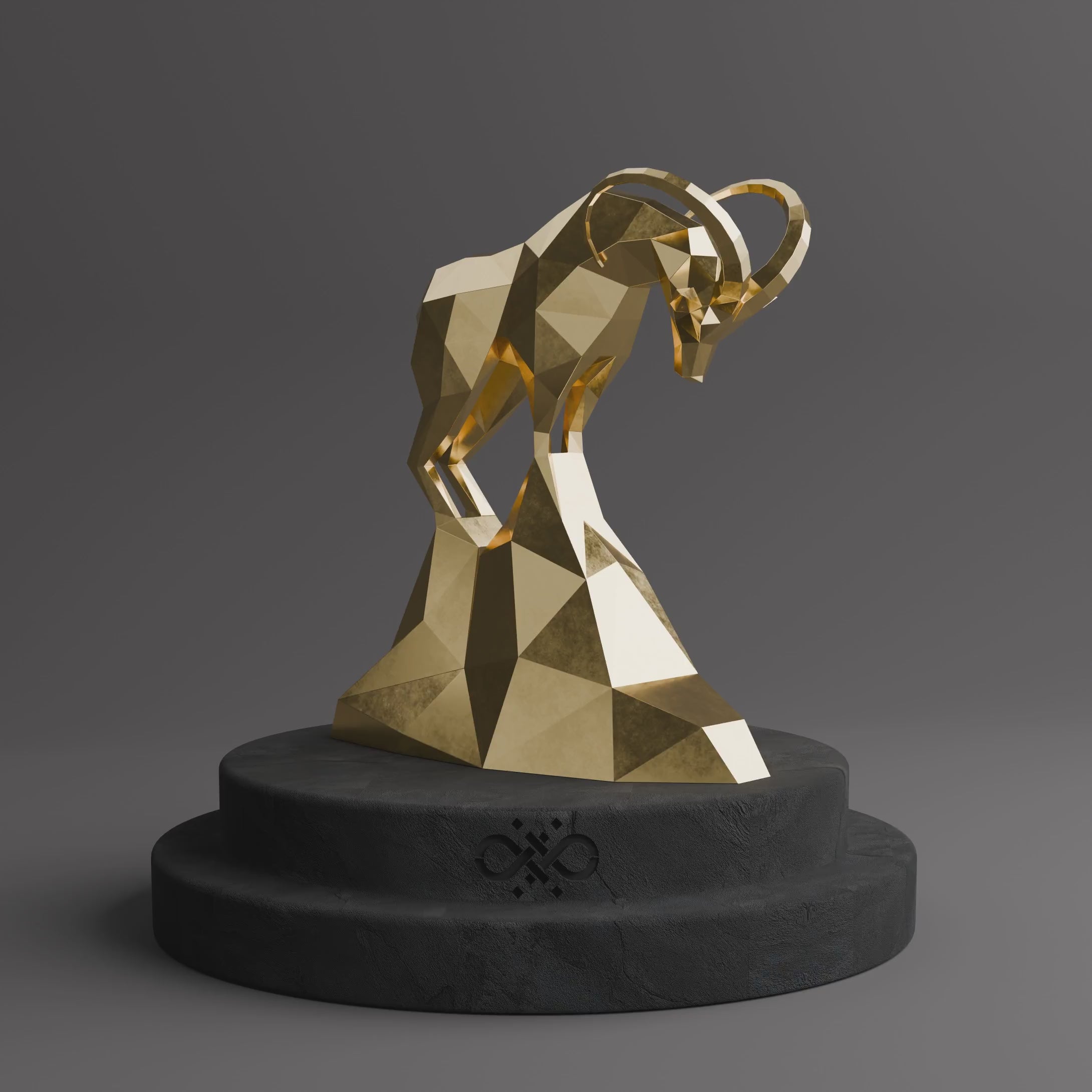 Sculpture Polygone Gazelle