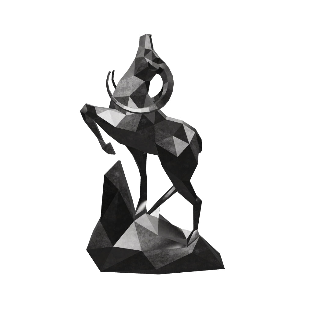 Sculpture Cerf Polygone Majestueuse