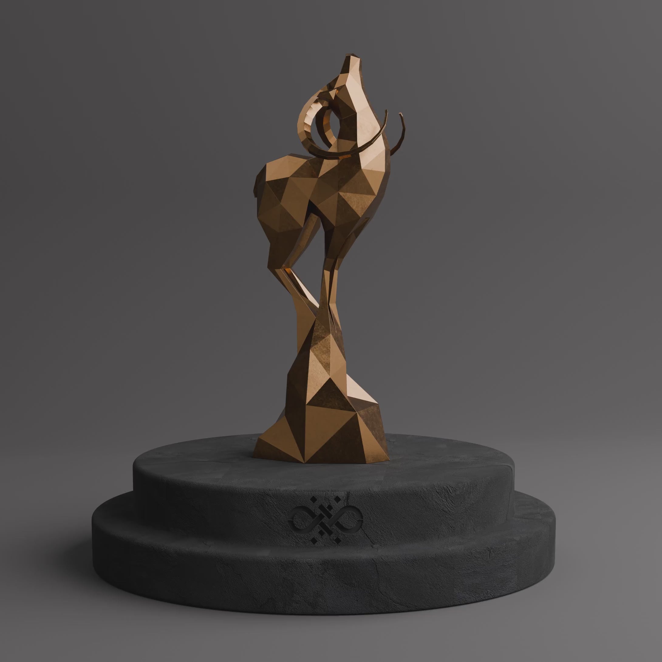 Sculpture Origami Cerf