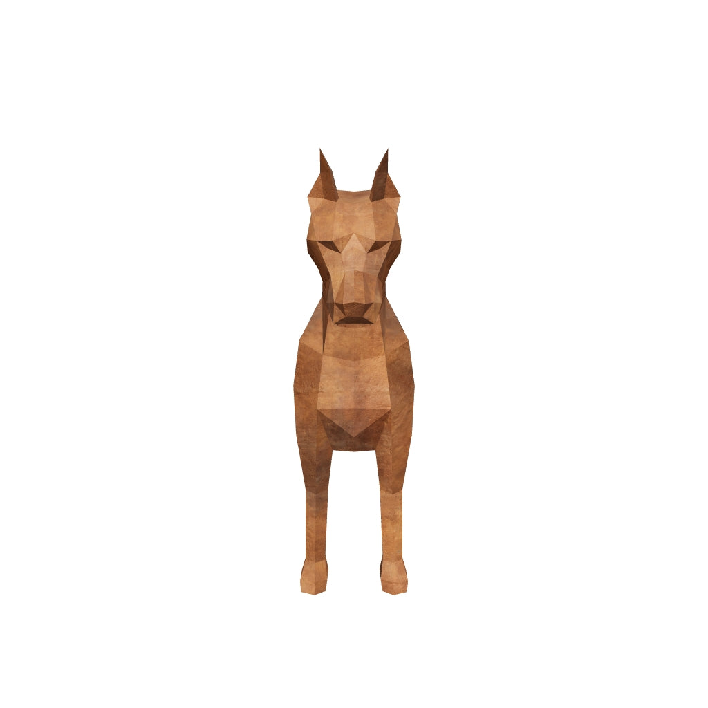 Sculpture Doberman Polygone