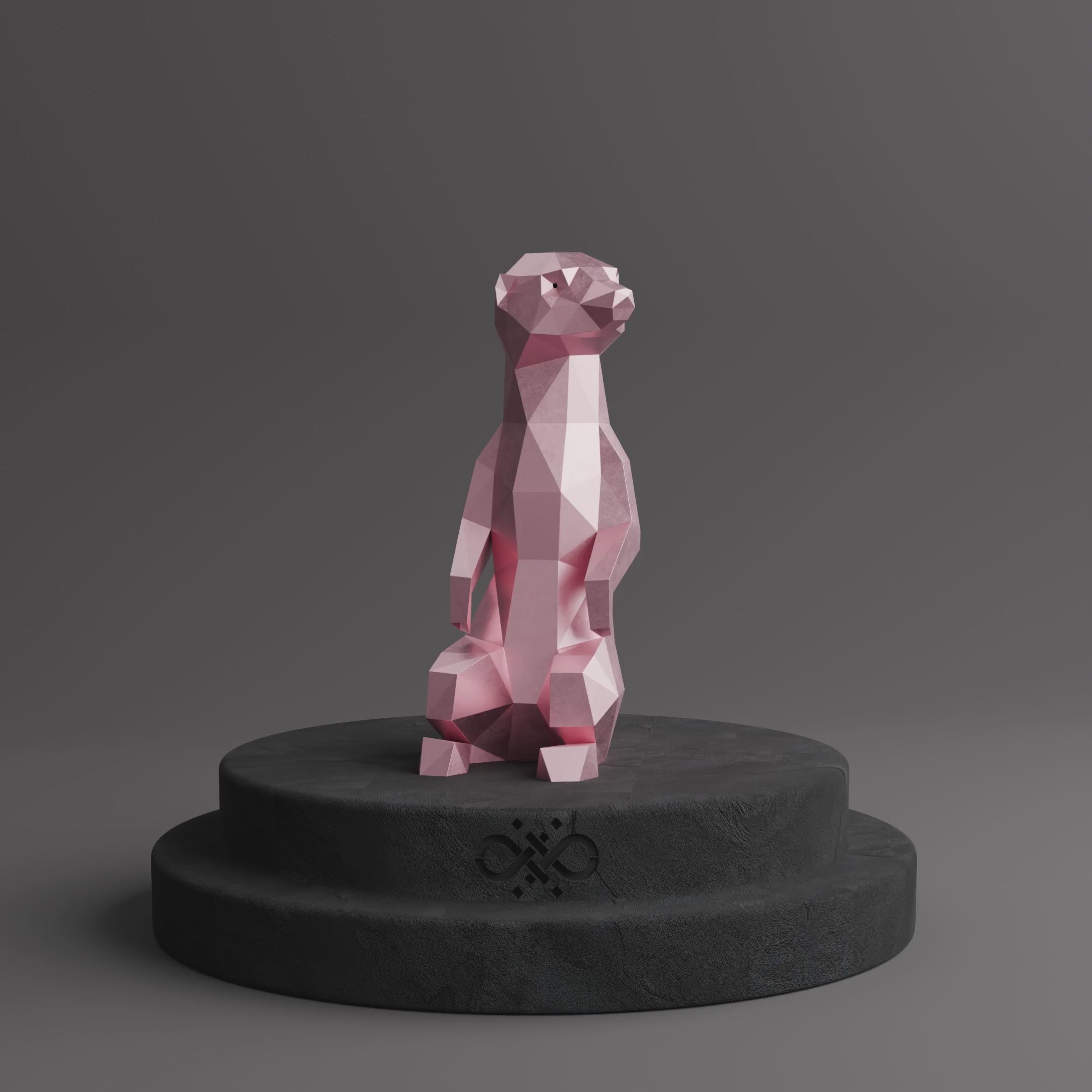 Meerkat Origami Sculpture