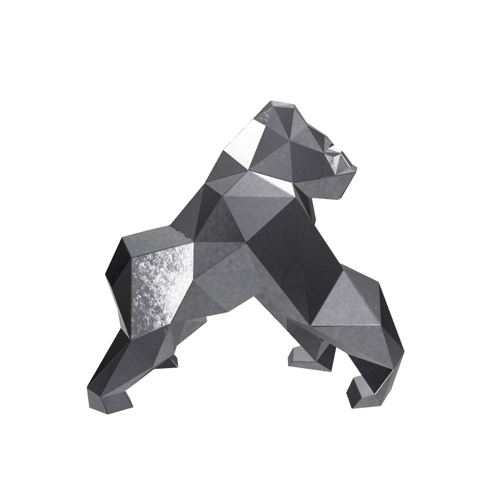 Sculpture Gorille Polygone