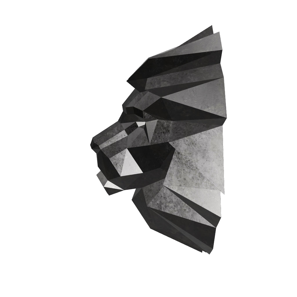 Lion Head Polygone