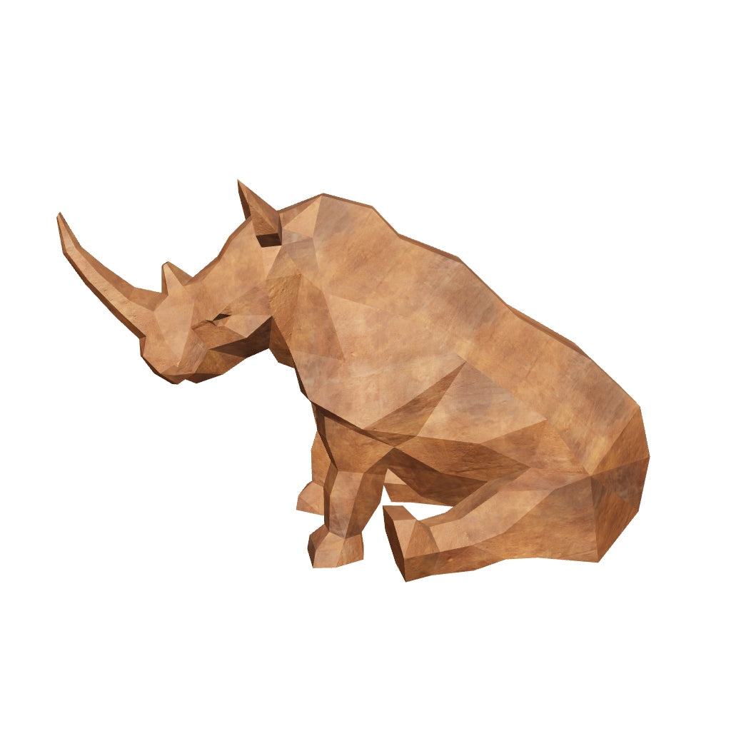 Sculpture Rhinocéros Contemporaine