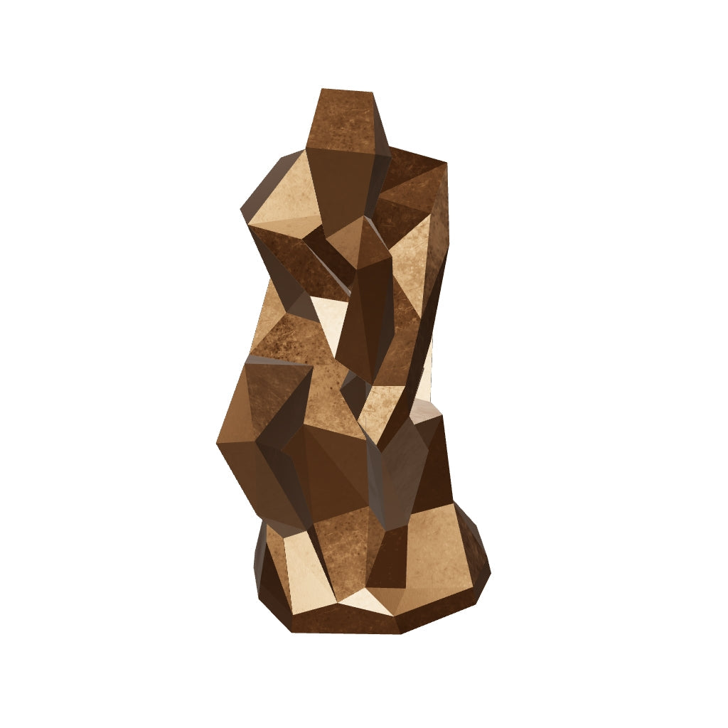 Sculpture Abstrait "Le Penseur" Polygone