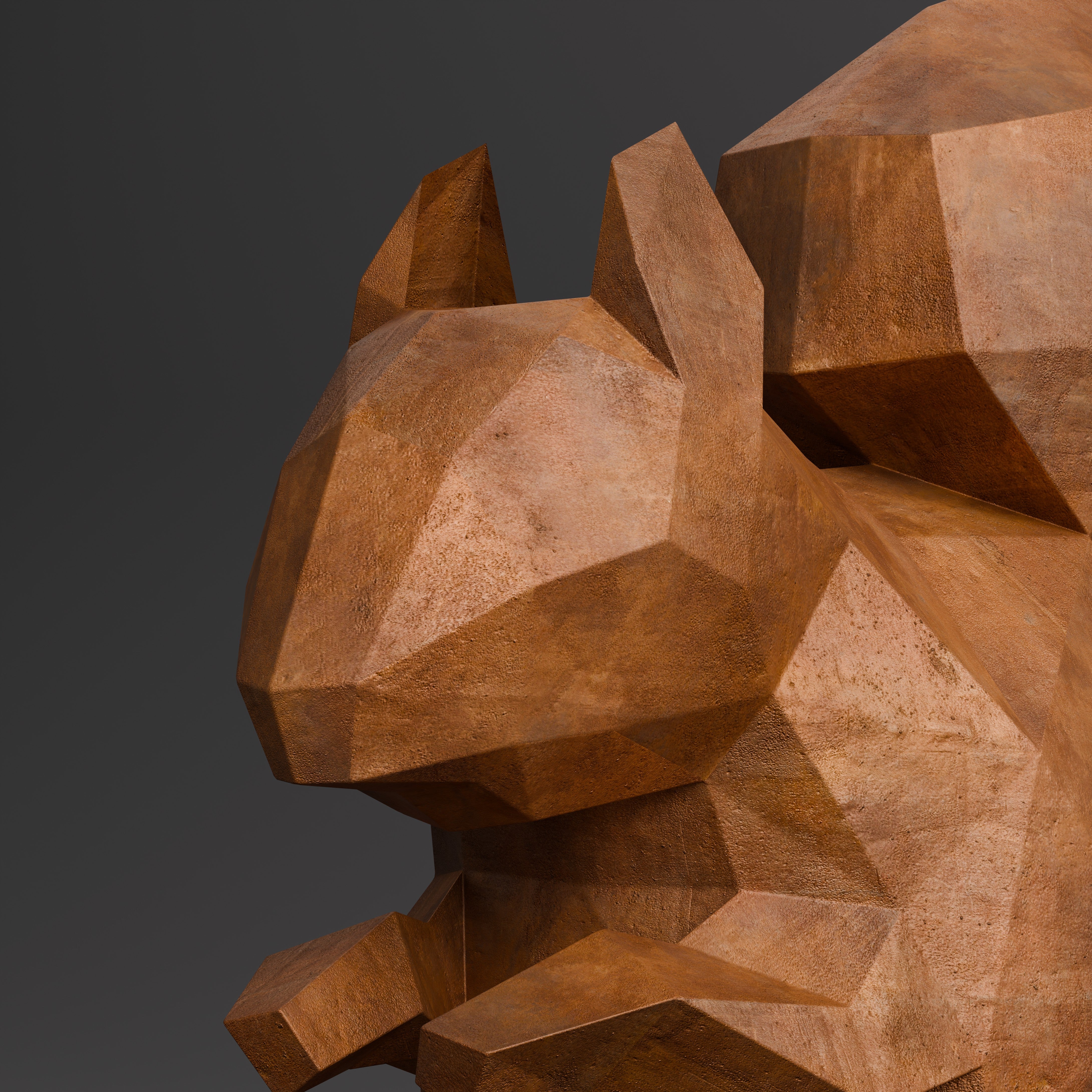 Squirrel Sculpture - Sculpture Origami