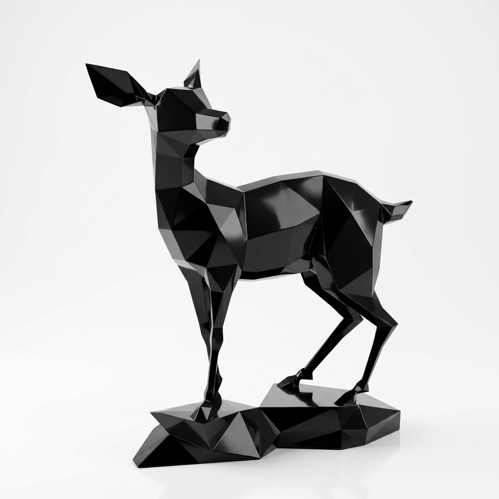 Grande Sculpture Gazelle - Sculpture Origami