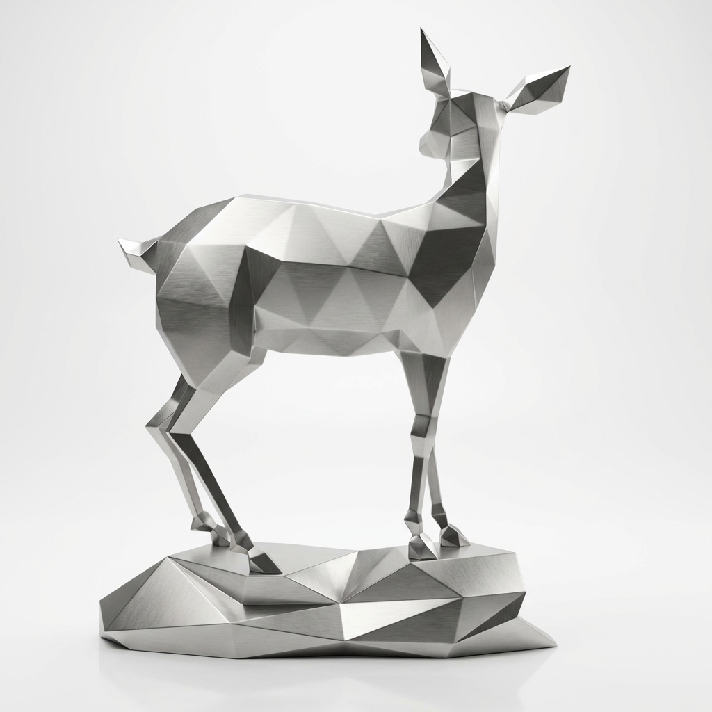 Grande Sculpture Gazelle - Sculpture Origami
