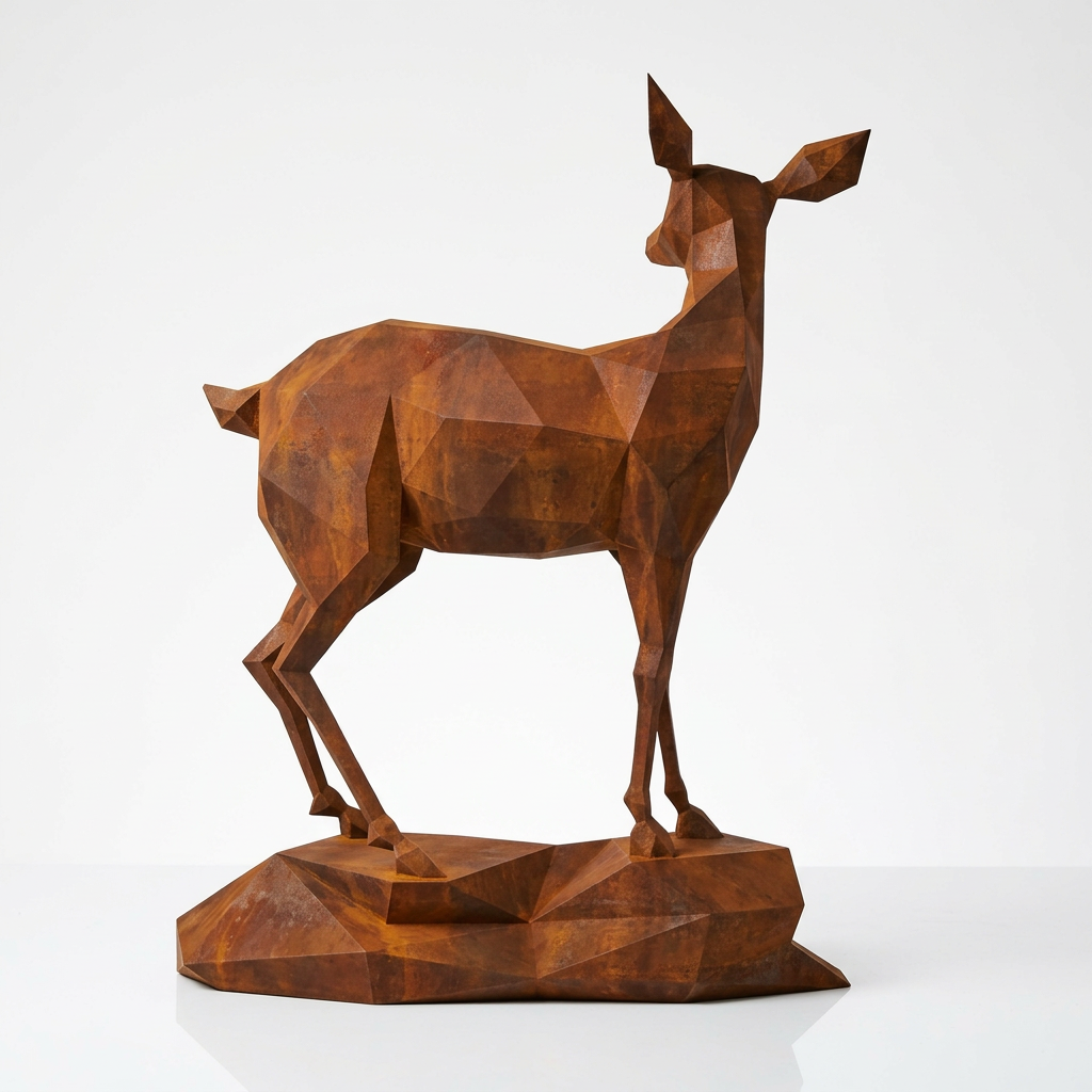 Grande Sculpture Gazelle - Sculpture Origami