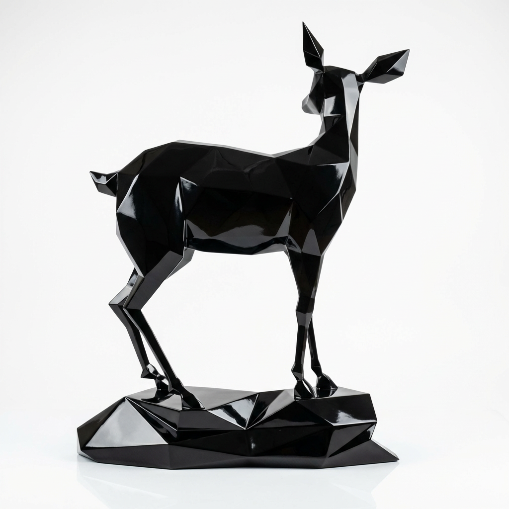 Grande Sculpture Gazelle - Sculpture Origami