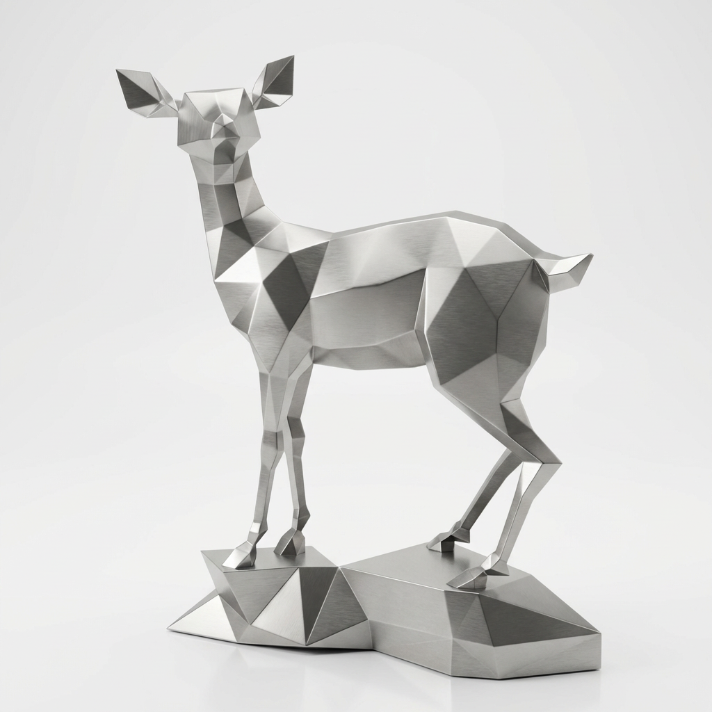Grande Sculpture Gazelle - Sculpture Origami