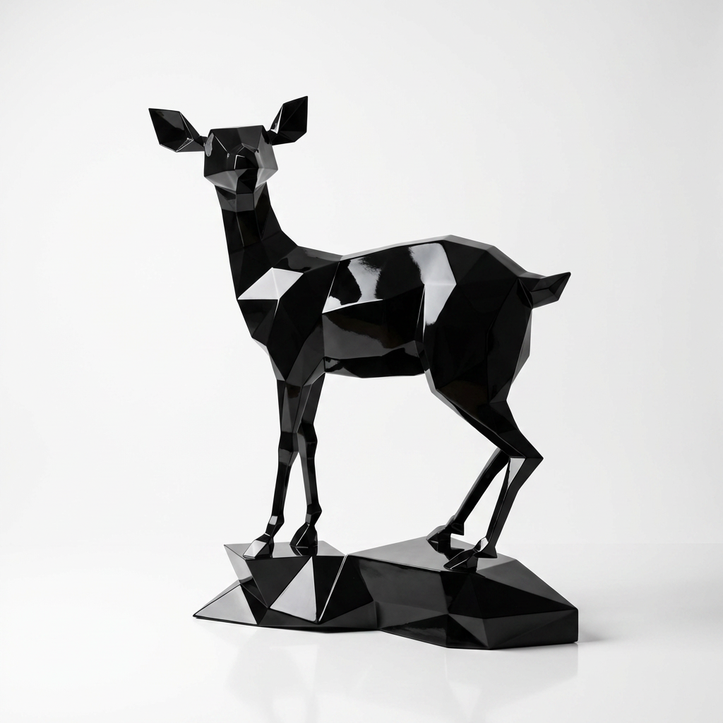 Grande Sculpture Gazelle - Sculpture Origami