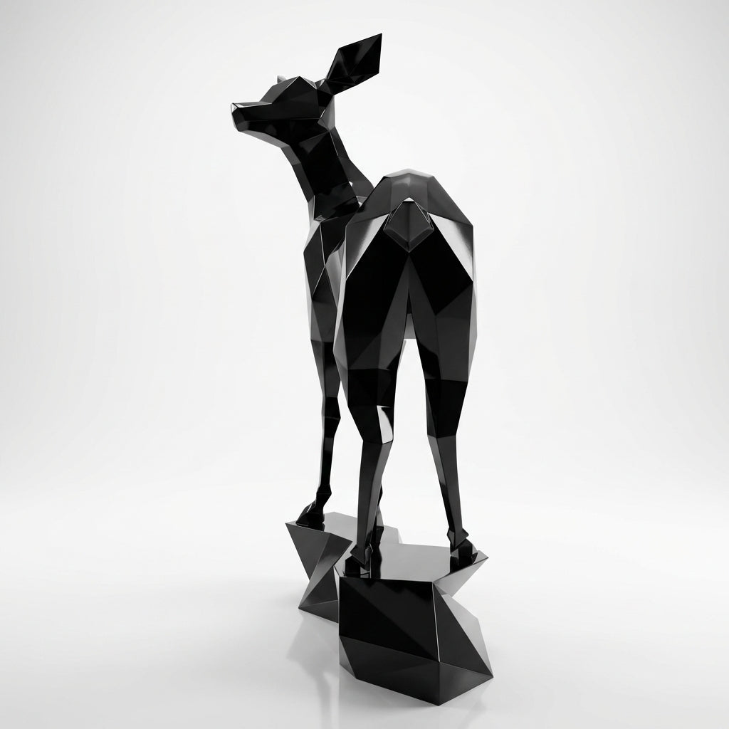 Grande Sculpture Gazelle - Sculpture Origami