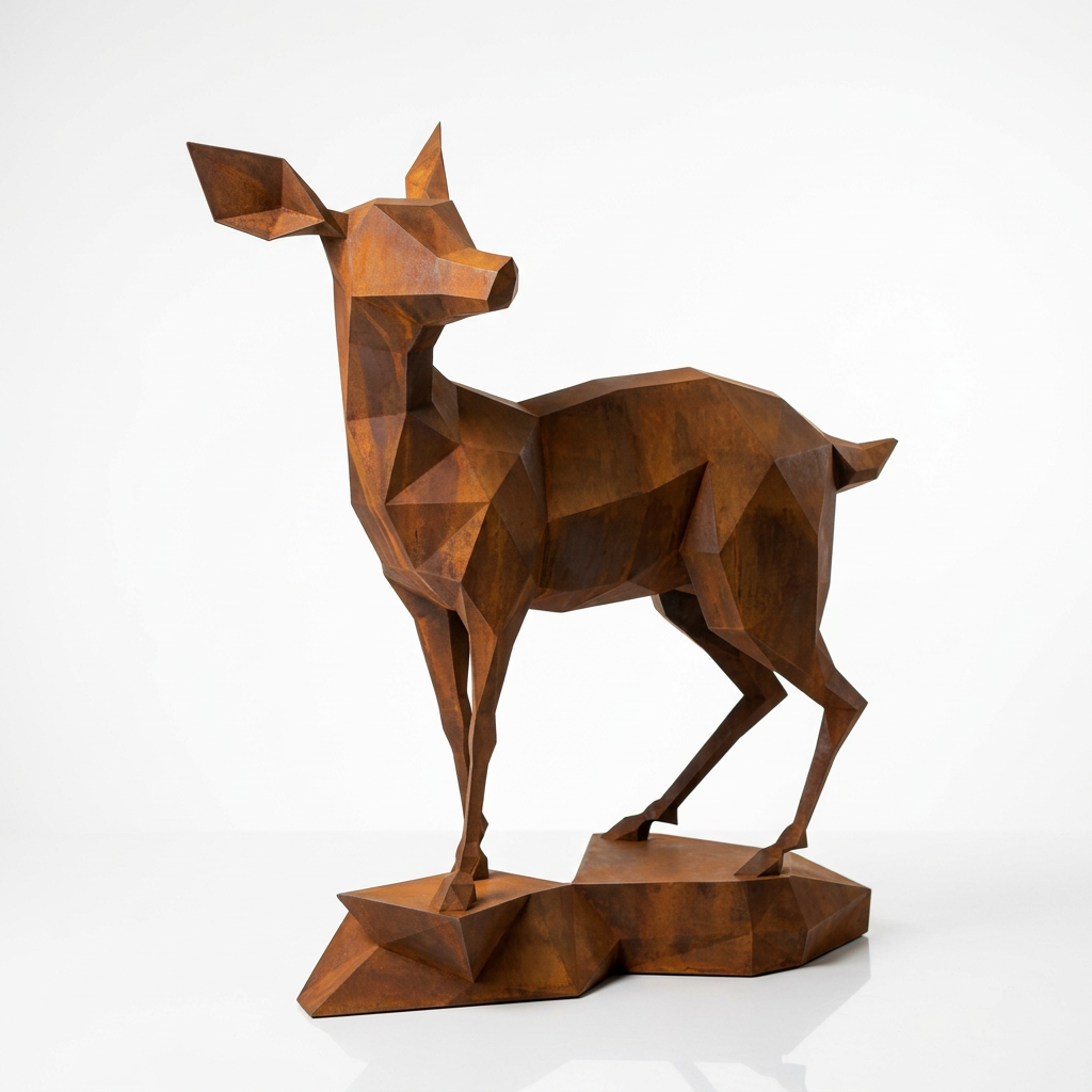 Grande Sculpture Gazelle - Sculpture Origami
