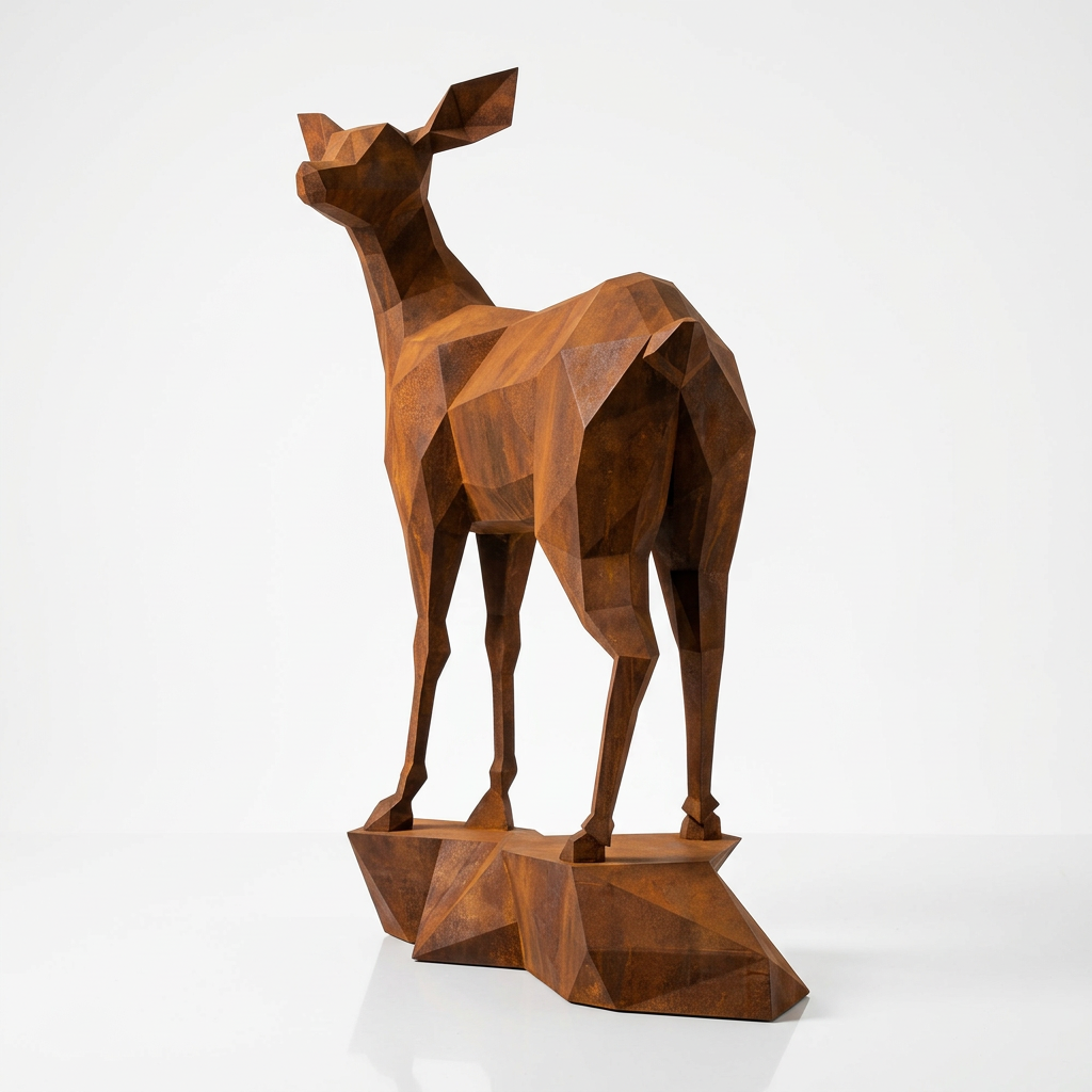 Grande Sculpture Gazelle - Sculpture Origami