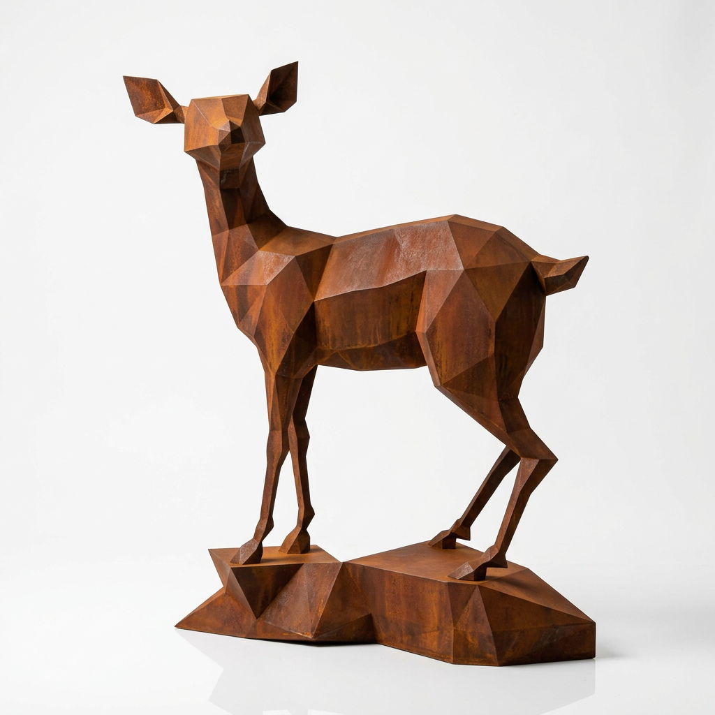 Grande Sculpture Gazelle - Sculpture Origami