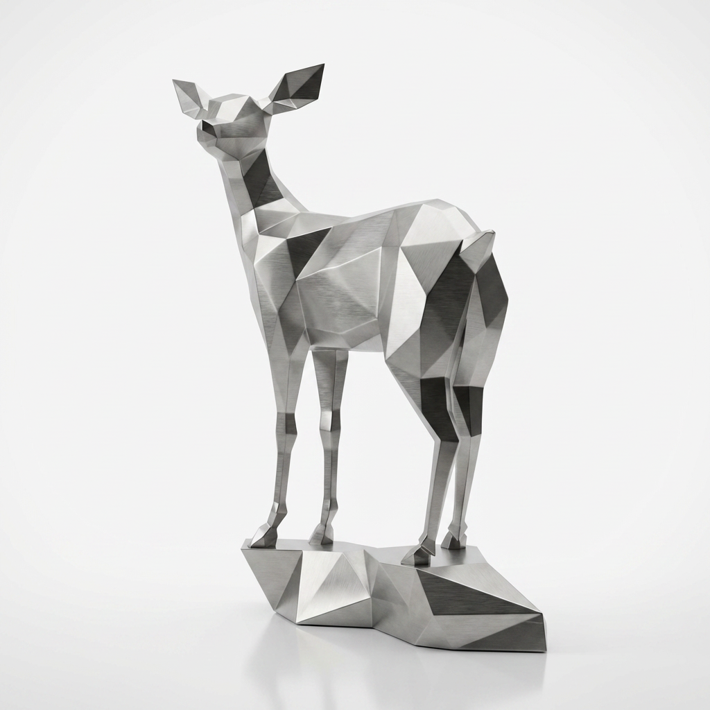 Grande Sculpture Gazelle - Sculpture Origami