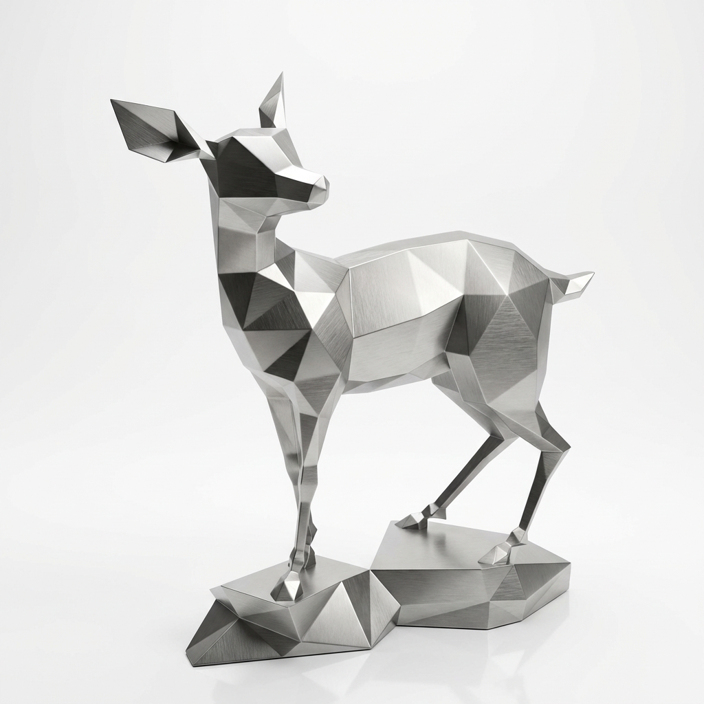 Grande Sculpture Gazelle - Sculpture Origami