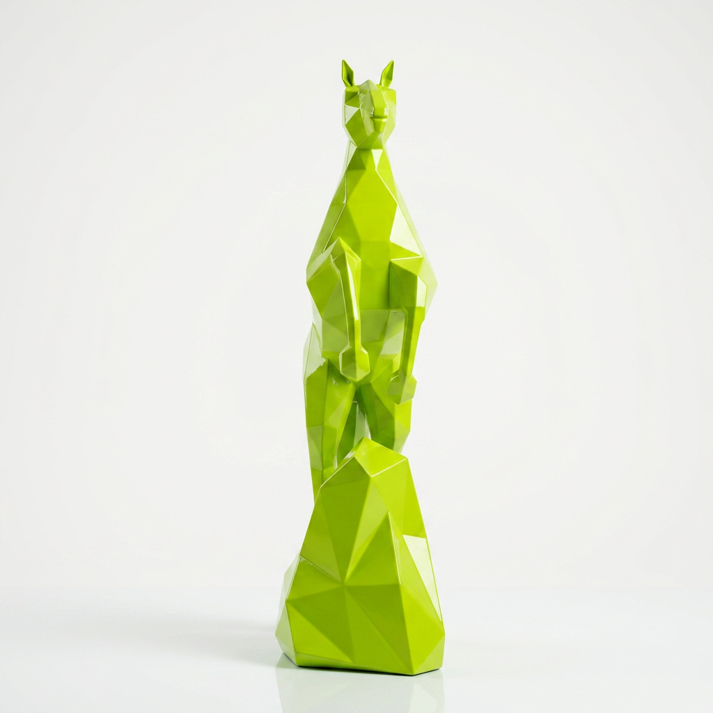 Petite Sculpture Cheval Style Origami Polygone - Sculpture Origami
