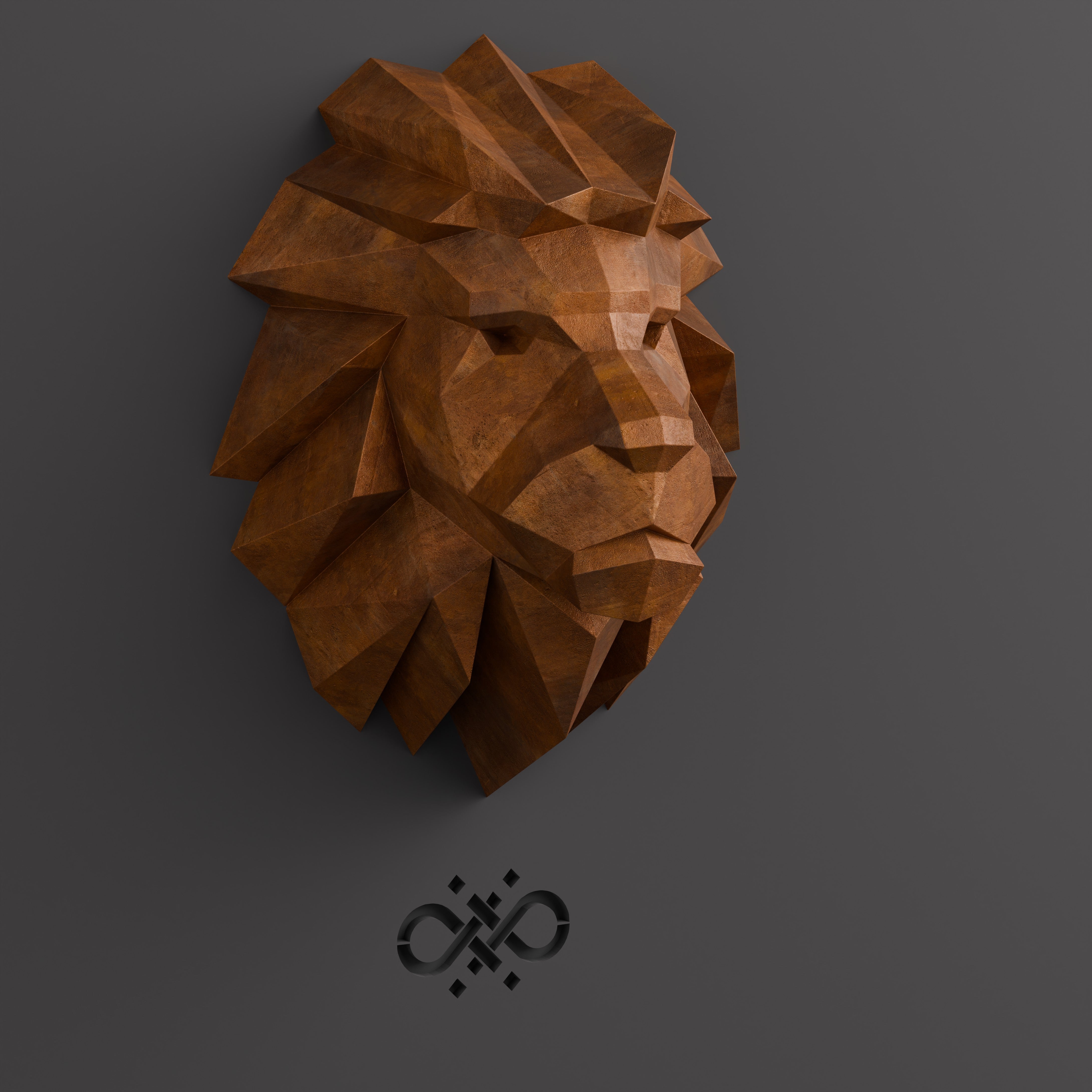 Lion Head Polygone - Sculpture Origami