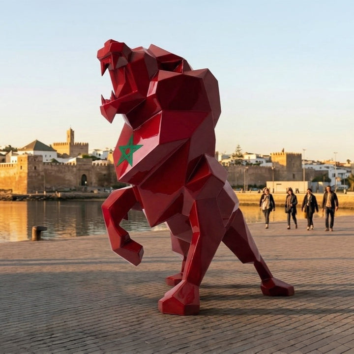 Sculpture Lion Royal Maroc - Sculpture Origami