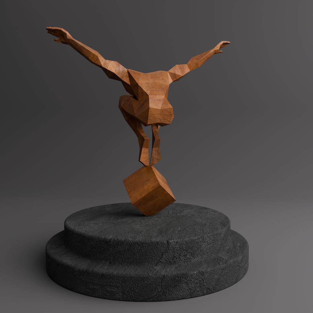 Sculpture Origami Polygonal Balance - Sculpture Origami