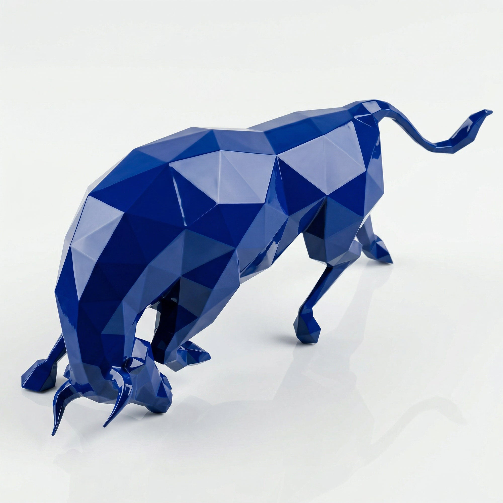 Grande Sculpture de Taureau - Sculpture Origami