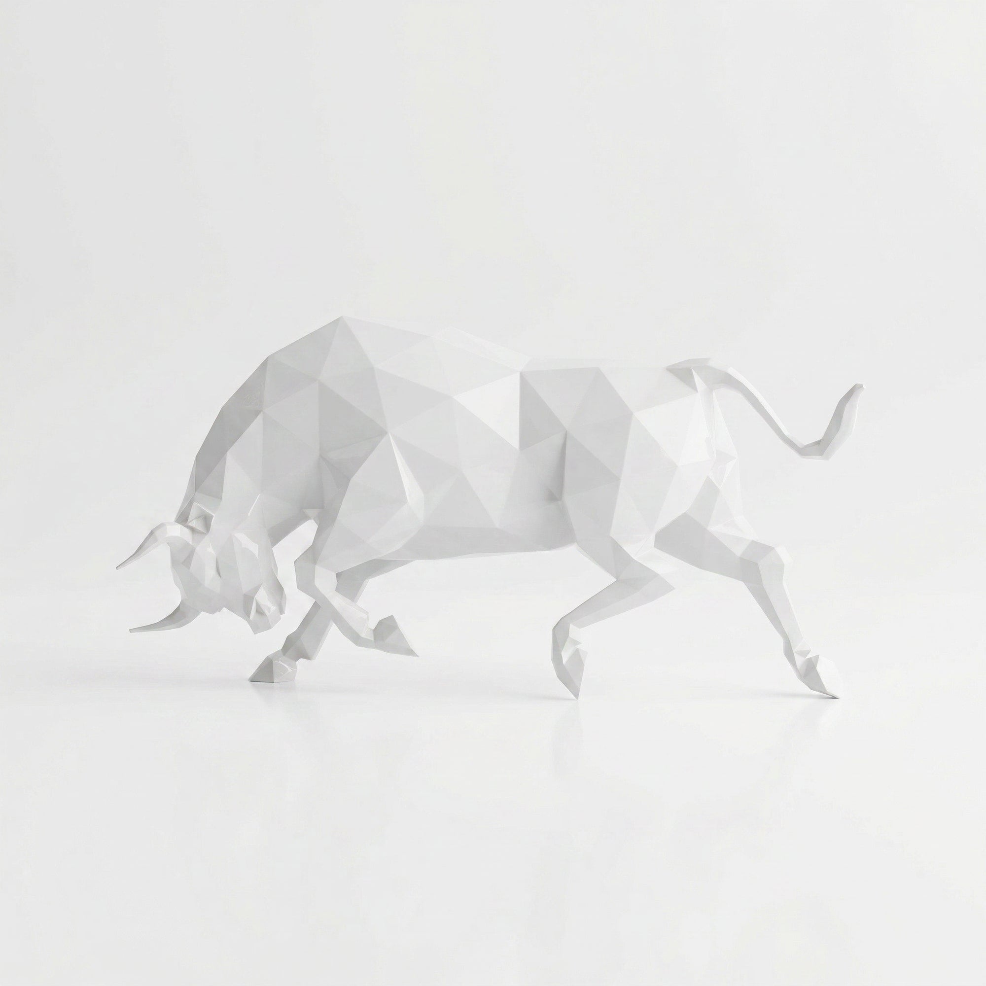 Grande Sculpture de Taureau - Sculpture Origami